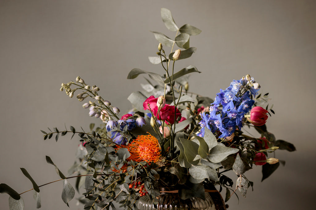 Galletero con flores silvestres - El Taller de Lucia
