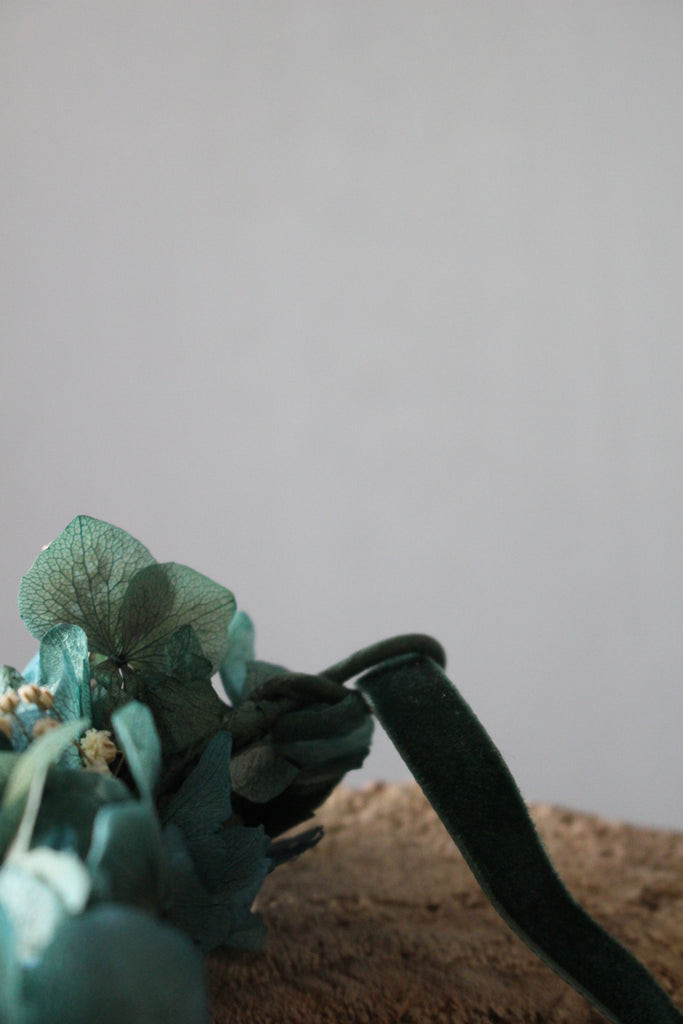 Coronita de hortensia azul preservada - El Taller de Lucia