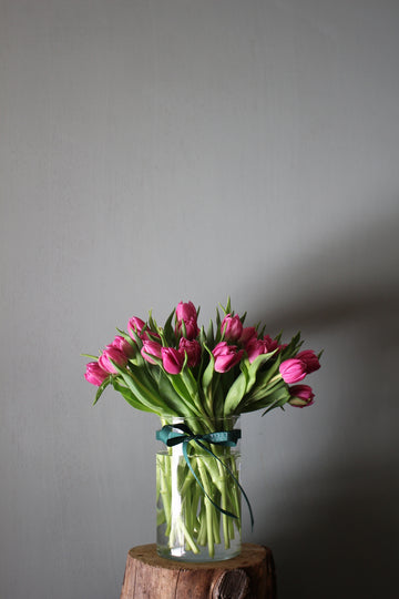 Jarrón con tulipanes - El Taller de Lucia