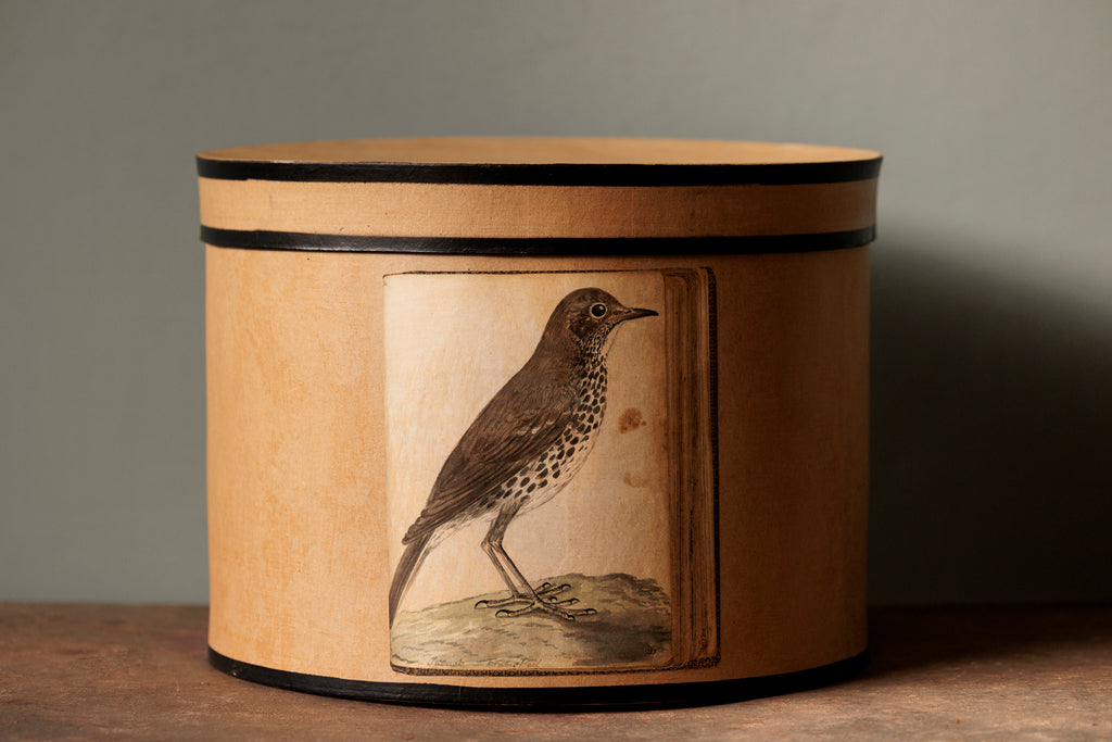 Caja papel pintado con perdiz - El Taller de Lucia